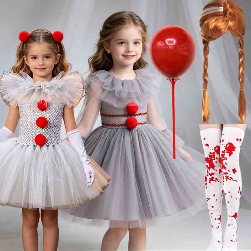 Baby Tutu Skirt - 2026 Halloween Evil Clown Tutu Costume