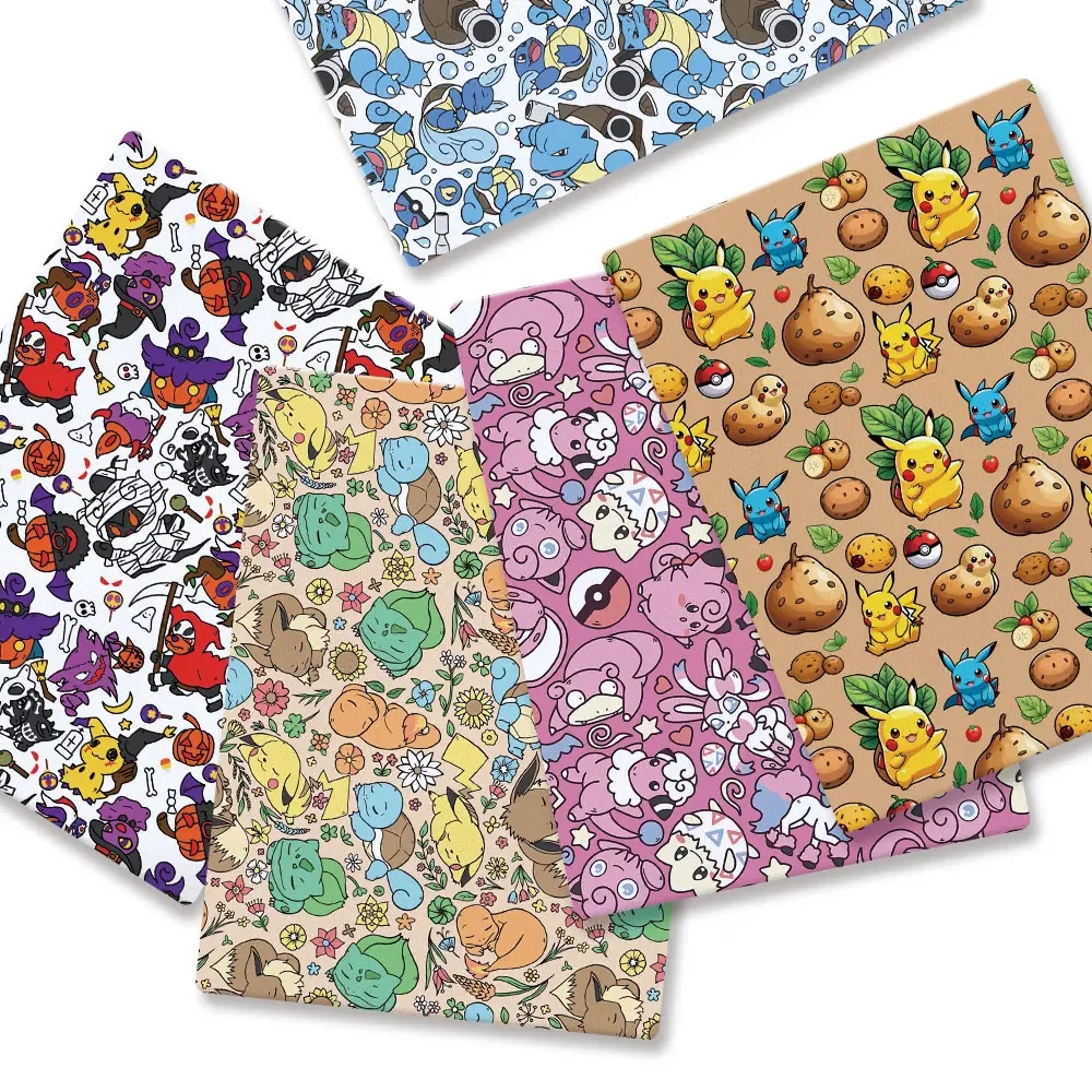 Pokemon Cartoon Fabric140*50cm - огляд і ціна Baby Clothing Items