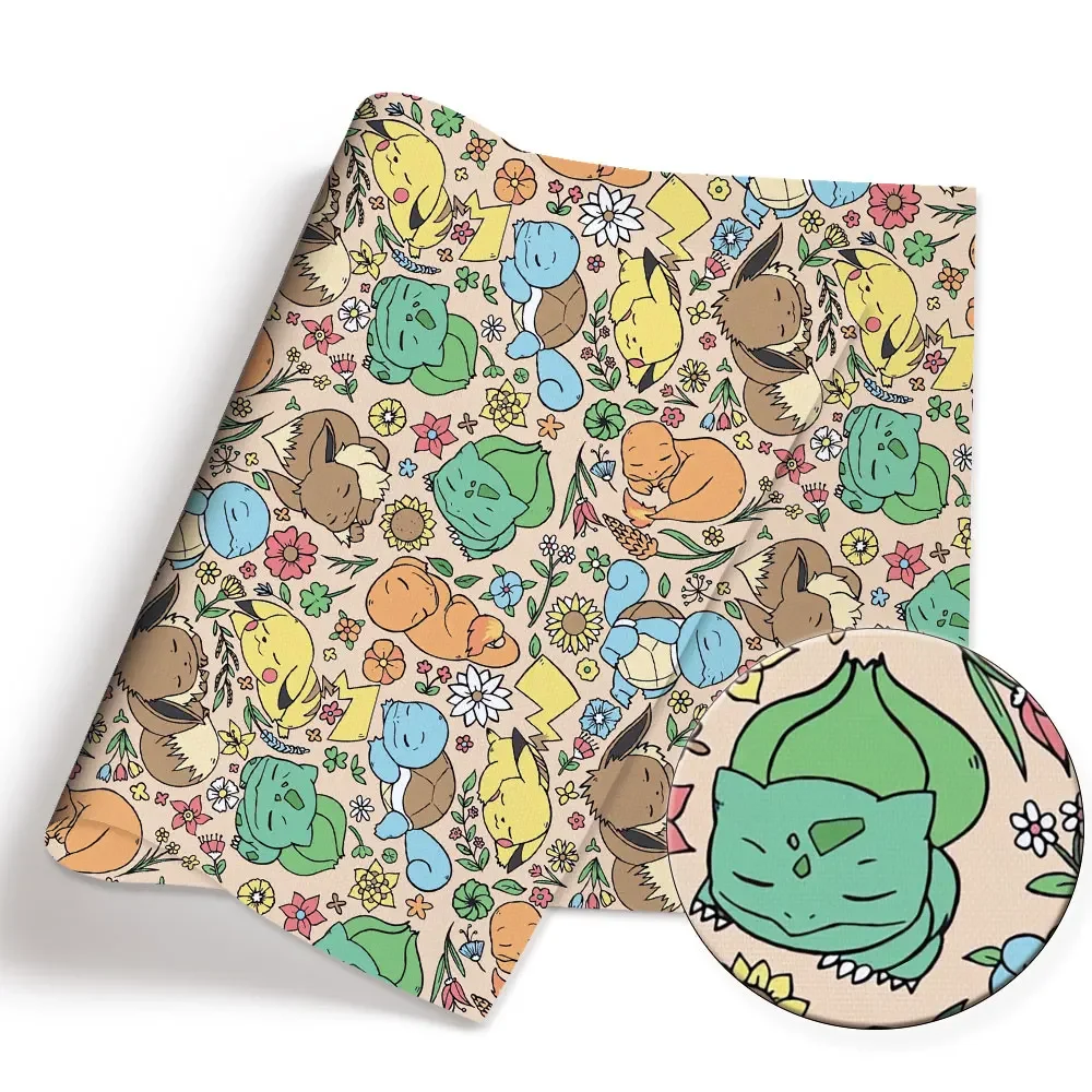 Pokemon Cartoon Fabric140*50cm - огляд і ціна Baby Clothing Items