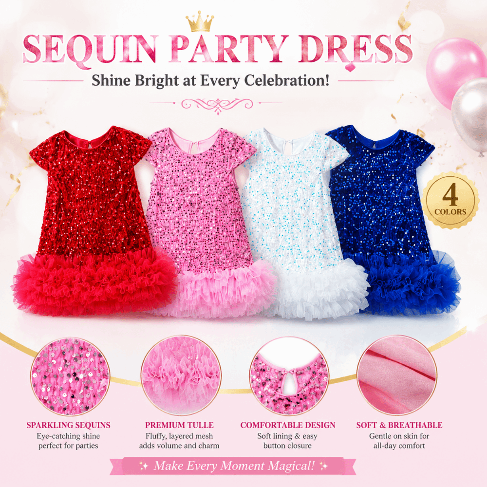 New Short Sleeved Girls Sequin - огляд і ціна Baby Tutu Skirt
