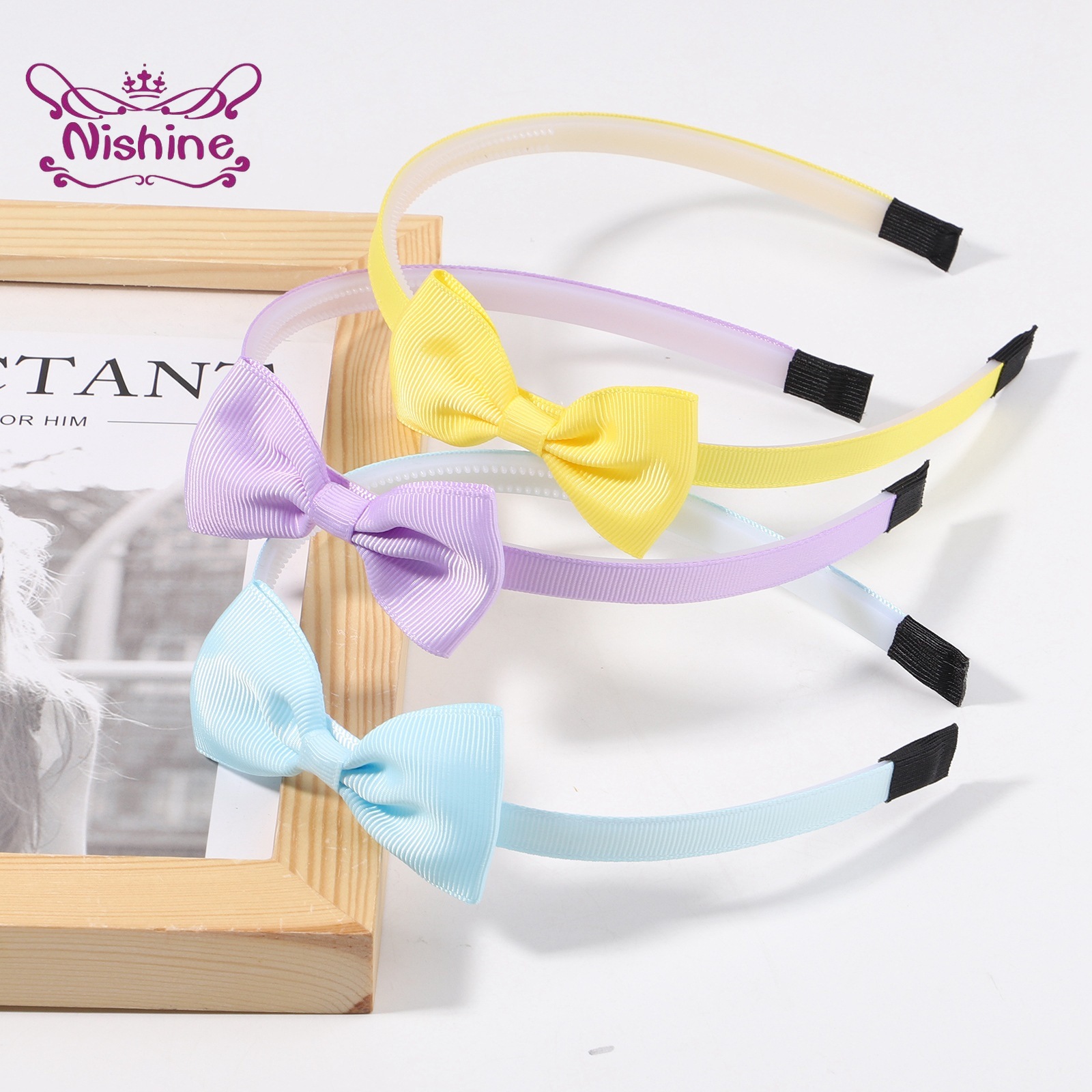 1PCS Ribbon Bow Knot Headband  - огляд і ціна Baby Clothing 1 Year Old